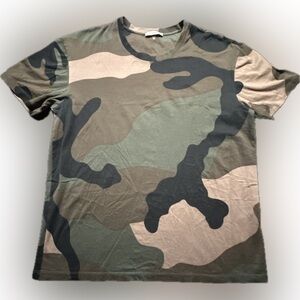 VALENTINO Rockstud Camouflage T Shirt Men's XL Made in Italy Studded